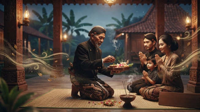 Ilustrasi menetralisir weton Lebu Katiyup Angin (Gemini AI)