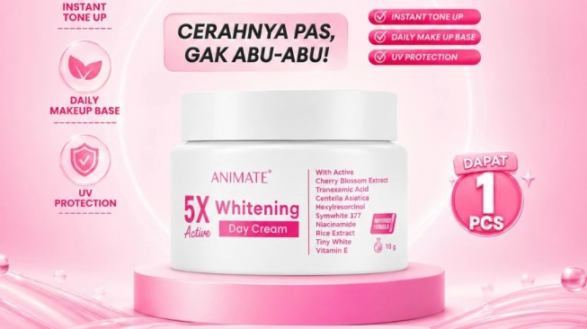 Animate 5x Active Whitening Day Cream (Shopee)