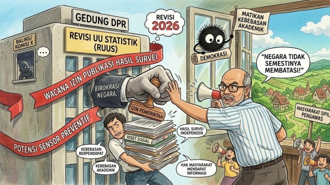 Seperti Negara Otoriter! Aturan Izin Publikasi Survei dalam RUU Statistik Dikritik Akademisi