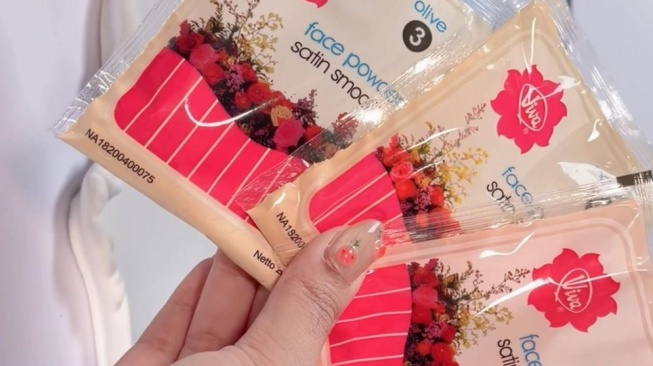 Bedak Viva Plastik. (Instagram/viva.cosmetics)