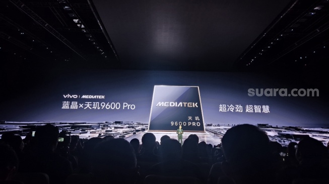Peluncuran vivo X500 Pro Max Vs vivo X500 Pro di Shanghai, China, Senin (21/9/2026). [Suara.com/Dythia]