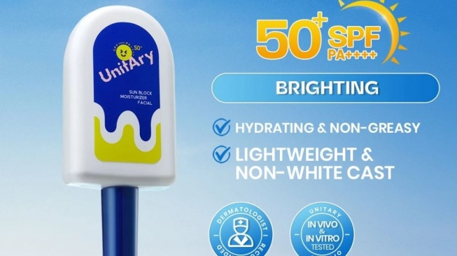 Sunscreen SPF 50 yang Tak Luntur saat Berkeringat. (Shopee)