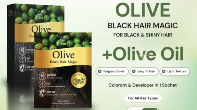SYB Olive Black Hair Magic with Olive Oil Sampo Penghilang Uban