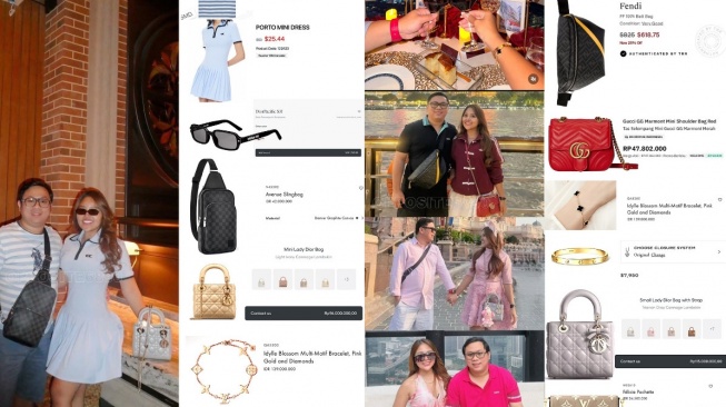 Potret Timothy Ivan Triyono dan istri mengenakan barang-barang branded (Instagram/opposite6890.recon)