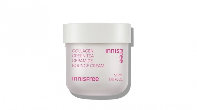 Innisfree Collagen Green Tea Ceramide Bounce Cream (Shopee)