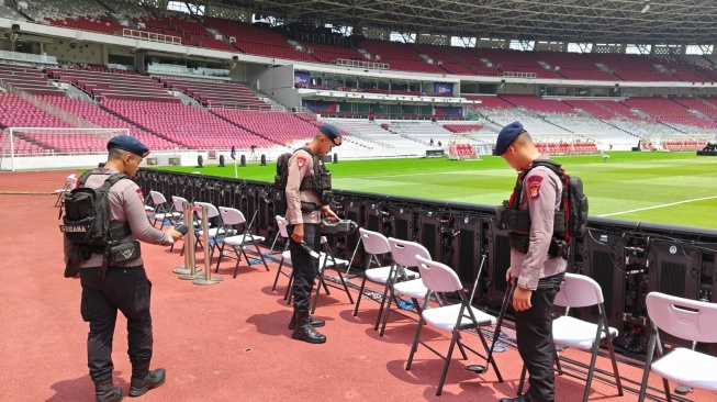 Jelang ASEAN Cup 2026, Brimob Sisir SUGBK hingga Ruang Ganti Pemain