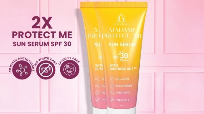 Madame Gie Madame Protect Me Sun Serum SPF 30 PA+++ (Shopee)