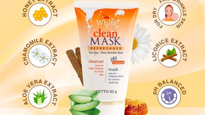 Viva White Clean & Mask Refreshner For Dry (Shopee)