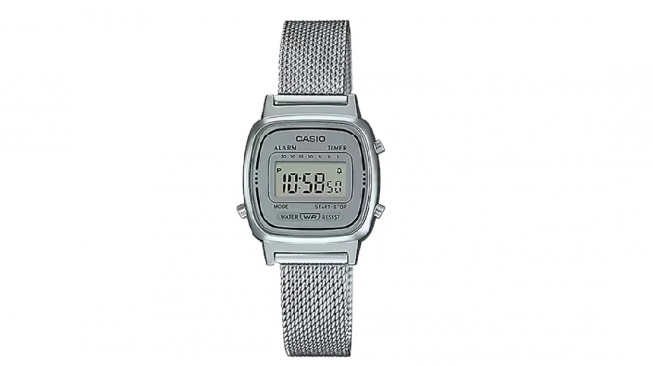 Casio General LA670WEM-7DF Vintage Ladies Digital Dial Mesh Band