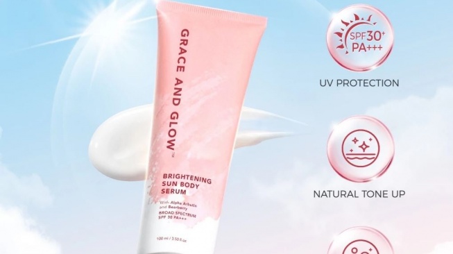 Sunblock badan. (Shopee)