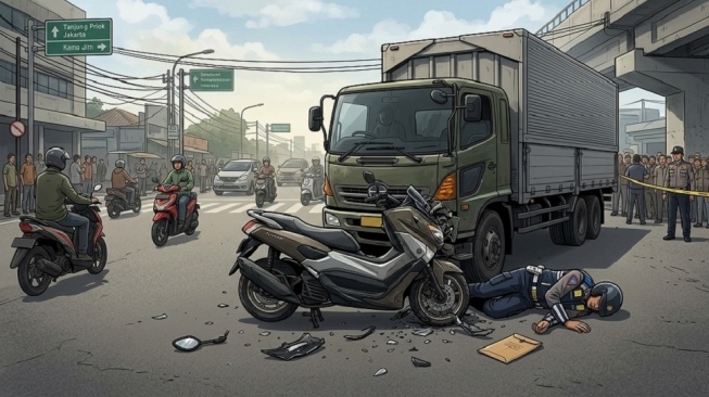 Detik-Detik Brigadir WHS Tewas dalam Tugas: Motor Masuk Kolong Truk saat Antar Berkas Perkara