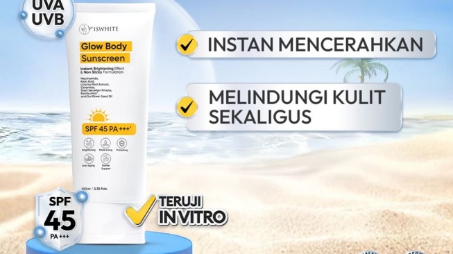Sunblock badan. (Shopee)