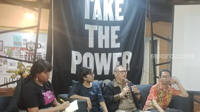 Diskusi Militerisme Bersemayam Pada Setiap Zaman di Jakarta, Jumat (25/9/2026).&nbsp;[Suara.com/Alif]