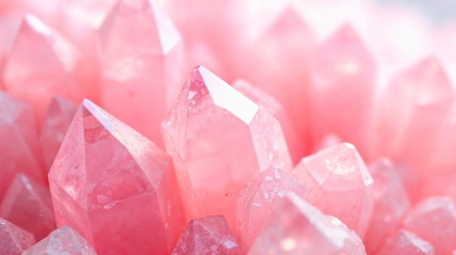 Batu Kristal Rose Quartz (magnific)