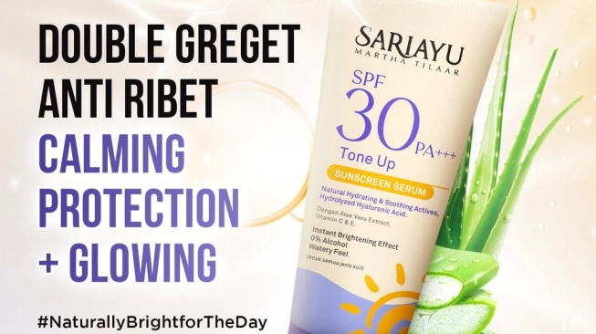 Sariayu SPF 30 PA+++ Tone Up Sunscreen Serum (Shopee)