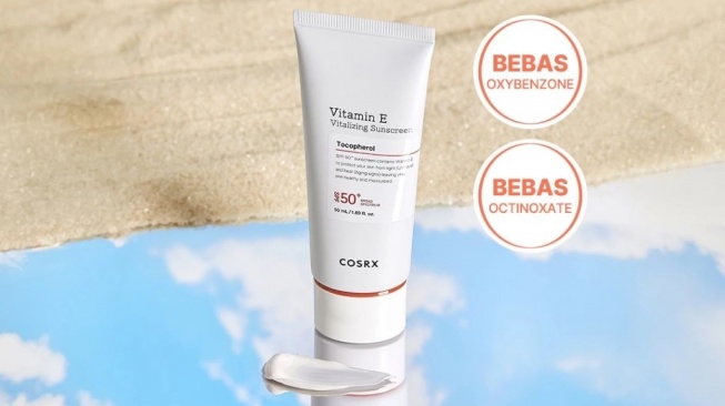 COSRX Vitamin E Vitalizing Sunscreen SPF 50+ PA++++ (Shopee)