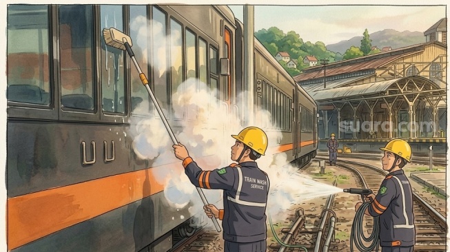 Datang Saat Kereta Berhenti, Mereka yang Tak Terlihat di Balik Bersihnya Setiap Gerbong