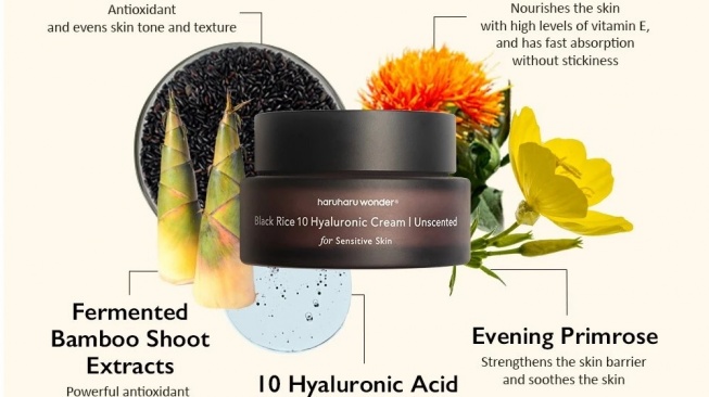 Haruharu Black Rice Hyaluronic Cream (Shopee)