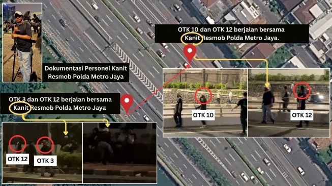 Kolase foto pergerekan OTk 12, OTK 3 dan OTK 10. [Sumber: Istimewa]
