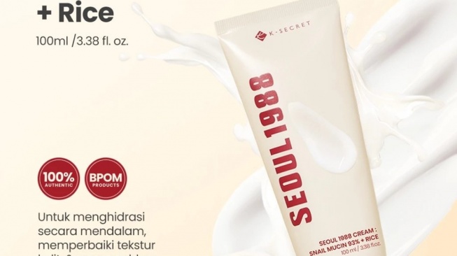KSECRET SEOUL 1988 Cream Snail Mucin 93% + Rice Moisturizer (Shopee)