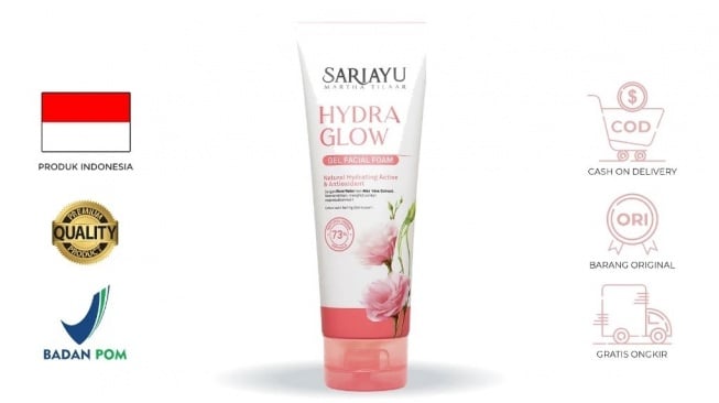 Sariayu Hydra Glow Gel Facial Foam (Shopee)