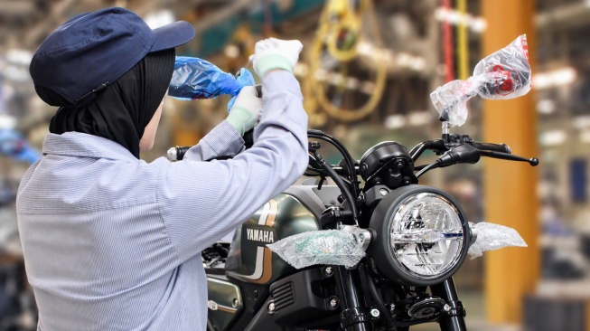Proses poduksi motor Yamaha di pabrik Yamaha Indonesia Motor Manufacturing. (Foto: YIMM)