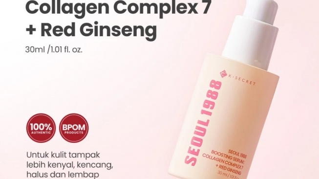 KSECRET SEOUL 1988 Boosting Serum Collagen Complex 7 + Red Ginseng (Shopee)