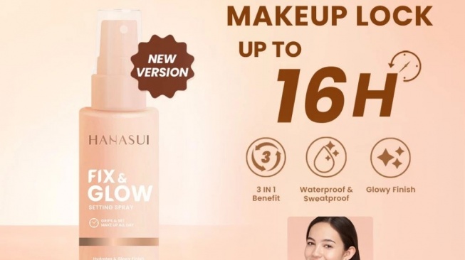 Setting spray yang dapat review positif. (Shopee)