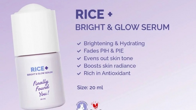 Finally Found You! RICE + BRIGHT & GLOW SERUM (Shopee)