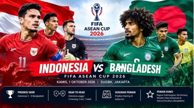 Indonesia vs Bangladesh FIFA ASEAN Cup. (OpenAI)