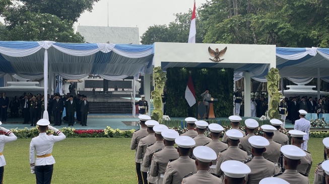 Prabowo Pimpin Upacara di Lubang Buaya, Puan Bacakan Ikrar Hari Kesaktian Pancasila