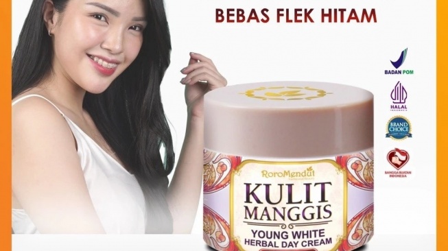 RORO MENDUT Kulit Manggis Young White Herbal Day Cream (Shopee)