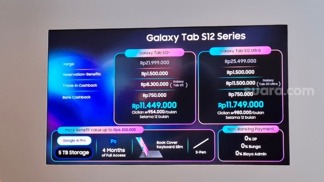 Peluncuran Samsung Galaxy Tab S12 Ultra di Jakarta, belum lama ini. [Suara.com/Rahma]
