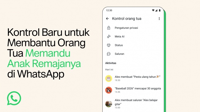 Fitur baru WhatsApp kontrol chat orang tua. [WhatsApp]