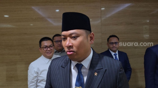 Kepala BGN, Sudaryono saat ditemui wartawan, Senin (5/10/2026). [Suara.com/Fakhri]