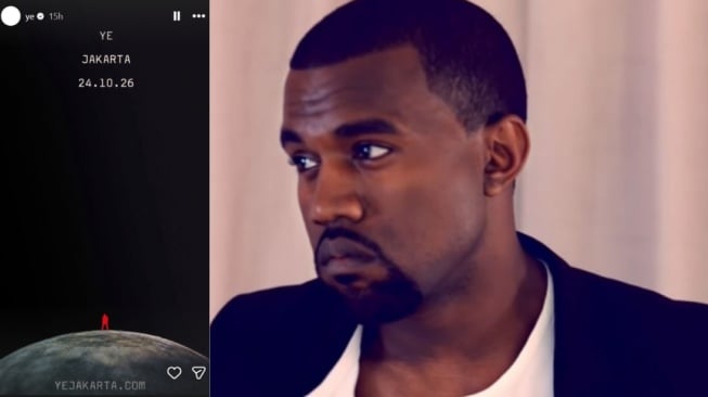 Unggahan stories YE alias Kanye West. 