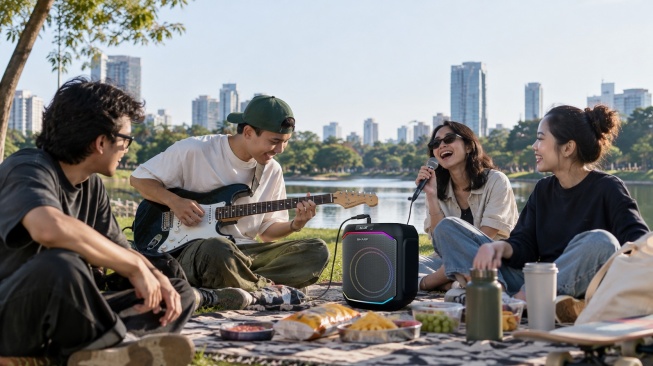 Bukan Cuma Buat Karaoke, Sharp Perluas Party Speaker untuk Camping hingga Gathering