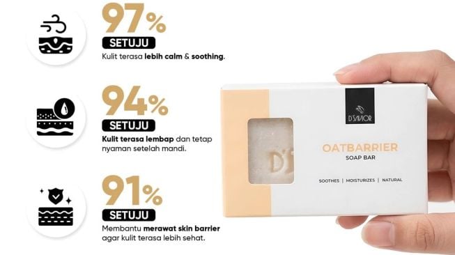 D'SAVIOR Oatbarrier Bar Soap (Shopee)