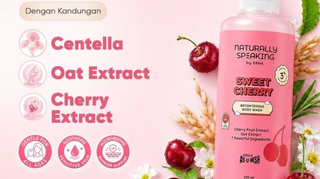 Naturally Speaking Body Wash by Erha Sweet Cherry Variant (Shopee)