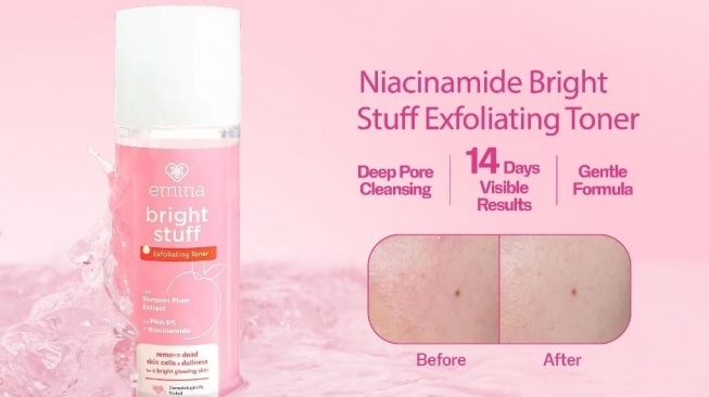 Toner untuk mencerahkan wajah. (Shopee)