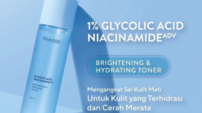 Toner untuk mencerahkan wajah. (Shopee)