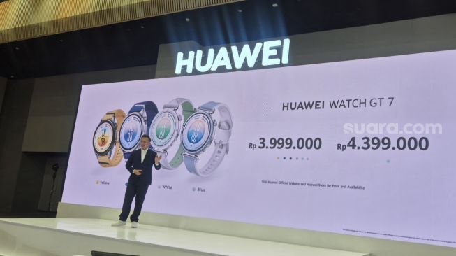 Peluncuran Huawei Watch GT 7 Series di Jakarta, Rabu (7/10/2026). [Suara.com/Dyhia]