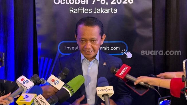 Menteri Energi dan Sumber Daya Mineral (ESDM) Bahlil Lahadalia. [Suara.com/Yaumal Asri Adi Hutasuhut].