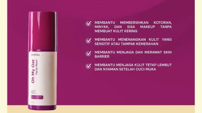 Pratista Oh My Oat Facial Wash (Shopee)