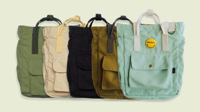 Ilustrasi tote bag Imokey. (imokey-store.com)