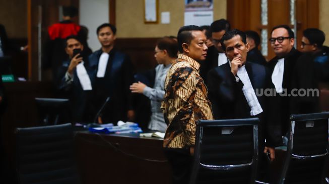 Mantan Jaksa Agung Muda Tindak Pidana Khusus Kejaksaan Agung, Febrie Adriansyah saat menjalani sidang perdana di Pengadilan Tipikor, Jakarta, Rabu (7/10/2026). [Suara.com/Alfian Winanto]
