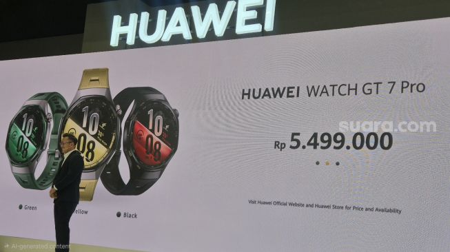 Peluncuran Huawei Watch GT 7 Series di Jakarta, Rabu (7/10/2026). [Suara.com/Dyhia]