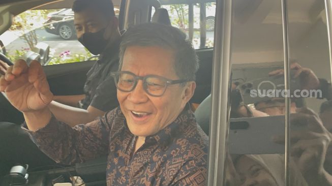 Anggota Wantimpres Rocky Gerung. (Suara.com/Novian)