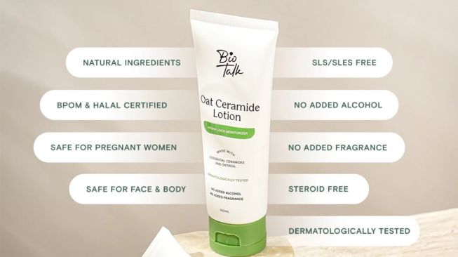 Biotalk Oat Ceramide Lotion (Shopee)