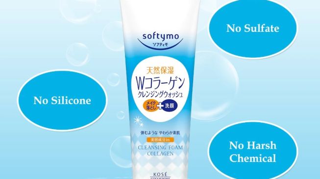 KOSE Softymo Collagen Facial Cleansing Foam (Shopee)